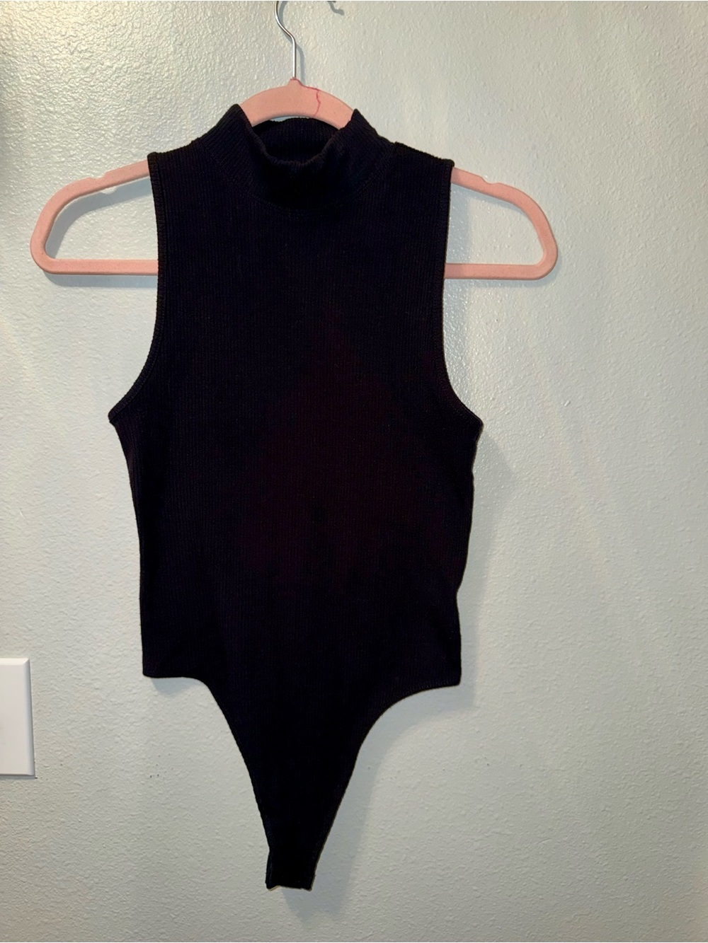 aerie Black Ribbed Turtleneck Sweater